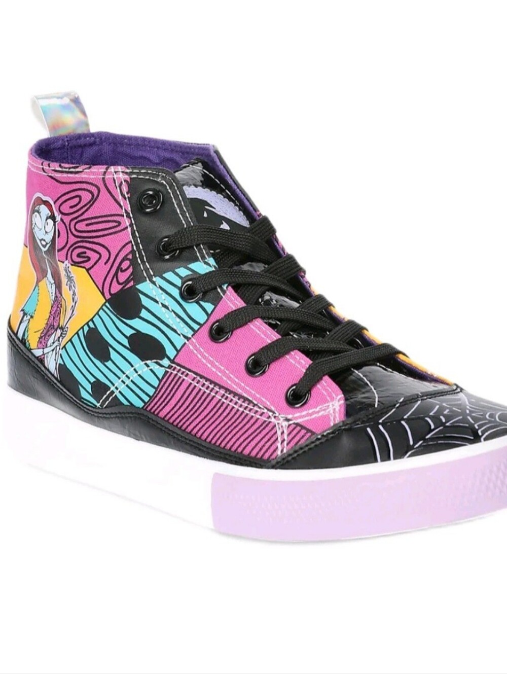 New Disney Nightmare Before Christmas Jack & Sally High-Top Sneakers Size 6W